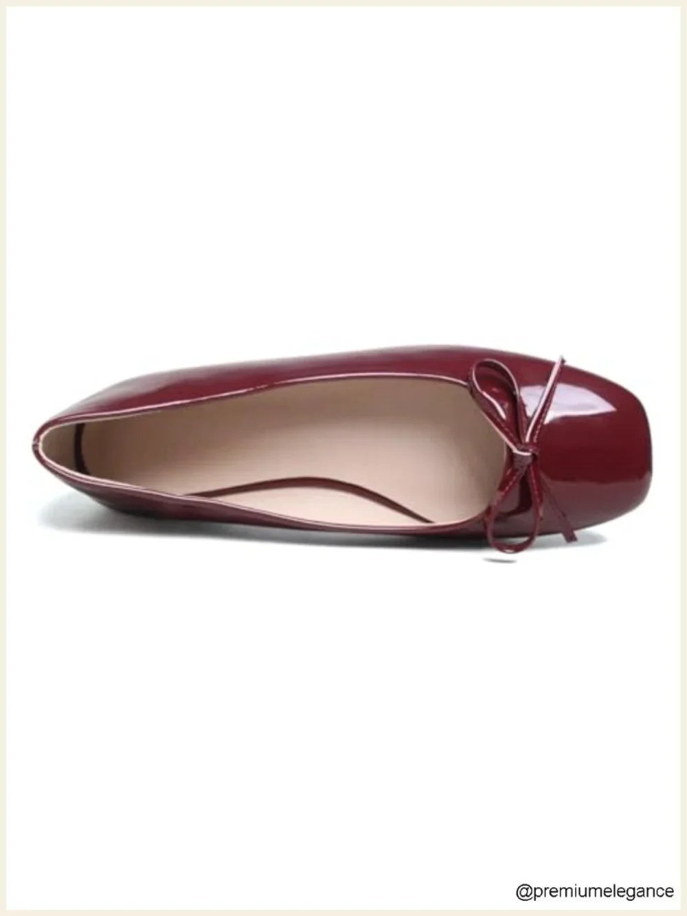 Women's Foldable Ballet Flats Square Toe Ballerina Shoes Comfortable Leather